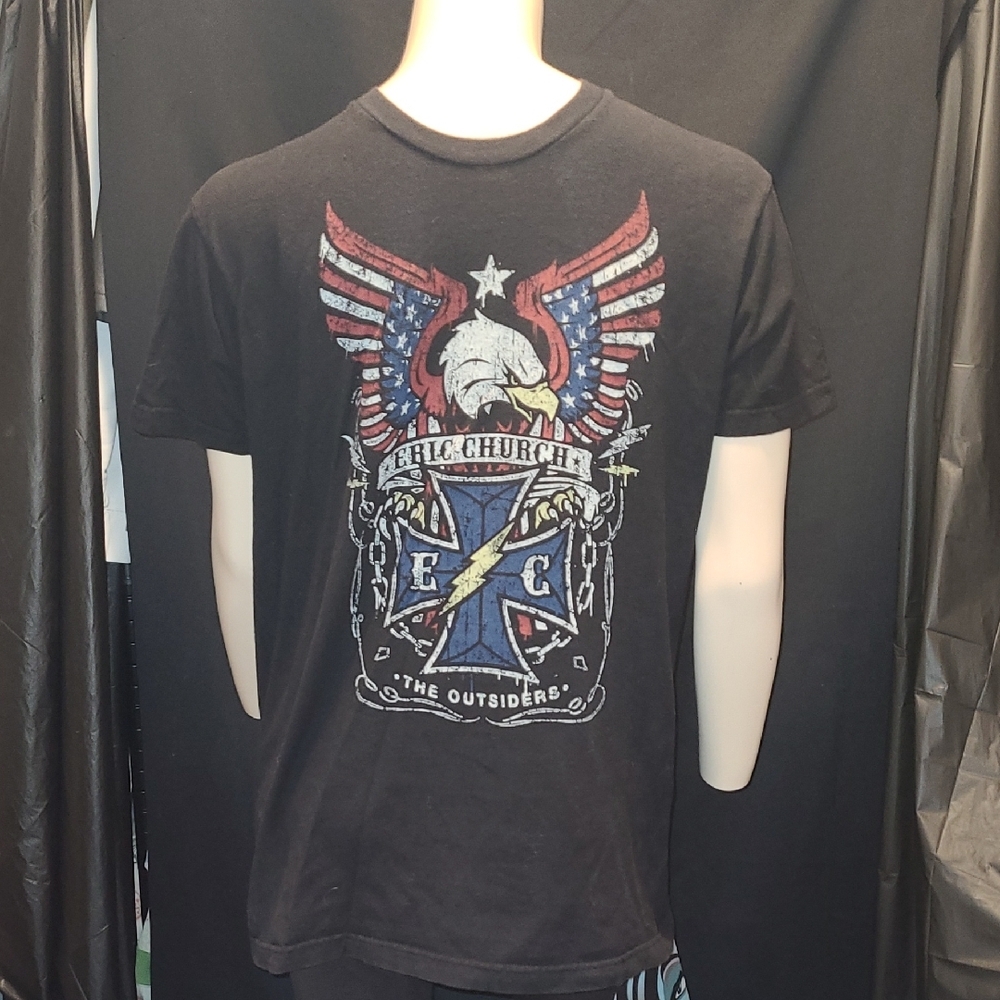 Eric Church - “The Outsiders” - Black Shirt - L - Tultex